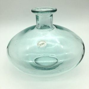 Vidrios San Miguel Green Aqua Jug Vase Recycled Glass Made in Spain